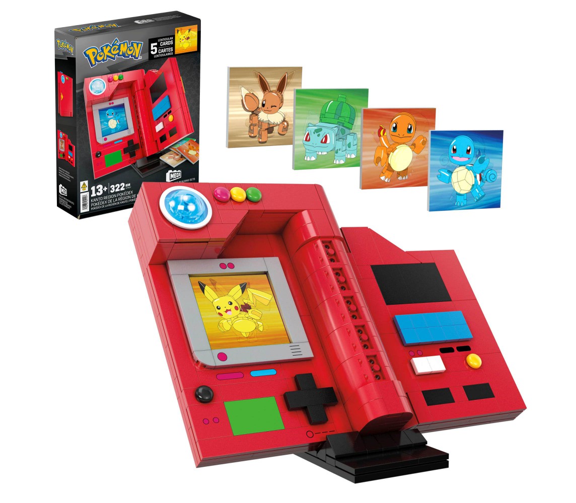 MEGA Pokémon BOX ROTTO Pokédex Kanto set costruzioni 322 pezzi HYM37