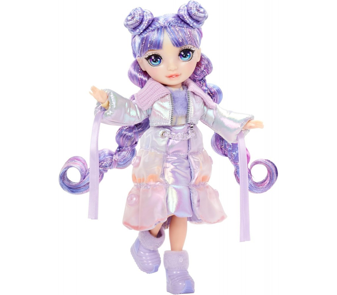 Rainbow High BOX ROTTO VIOLET Winter Wonderland BAMBOLA Fashion Doll 28cm MGA
