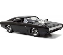 Fast Furious BOX ROTTO DODGE CHARGER R/T DieCast CON FIGURA DOM Scala 1/24 Jada