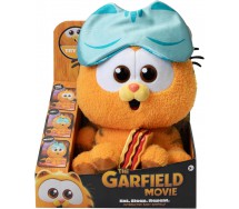 GARFIELD MOVIE Peluche gatto INTERATTIVO 25cm Mangia Dorme Miagola Animagic