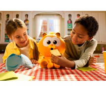 GARFIELD MOVIE Peluche gatto INTERATTIVO 25cm Mangia Dorme Miagola Animagic