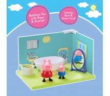 PEPPA PIG BAGNO Playset con 2 FIGURE Peppa e George e accessori HASBRO D4104