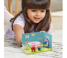 PEPPA PIG BAGNO Playset con 2 FIGURE Peppa e George e accessori HASBRO D4104