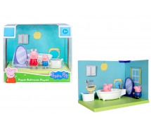 PEPPA PIG BAGNO Playset con 2 FIGURE Peppa e George e accessori HASBRO D4104