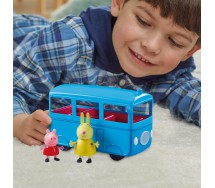 PEPPA PIG SCUOLABUS SUONI Playset 2 FIGURE Peppa e Signora Coniglio HASBRO D4106