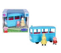 PEPPA PIG SCUOLABUS SUONI Playset 2 FIGURE Peppa e Signora Coniglio HASBRO D4106
