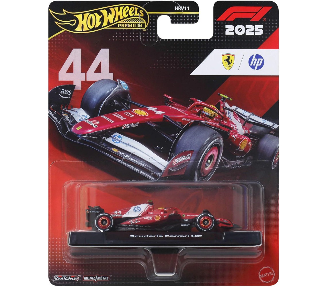 FERRARI Lewis Hamilton 44 Formula 1 Modello Auto F1 2025 1/64 8cm HW JKD86