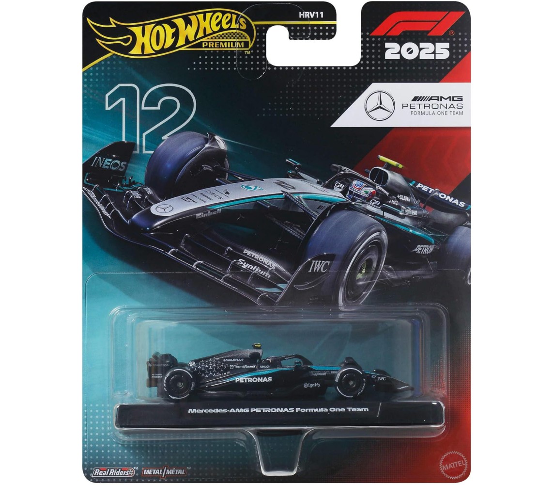 MERCEDES AMG F1 Formula 1 2025 Modello 1/64 KIMI ANTONELLI 16  Hot Wheels JKD92