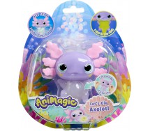 Animagic Let's GLO Axolotl allungabile e perline fosforescenti SQUEEZE Goliath