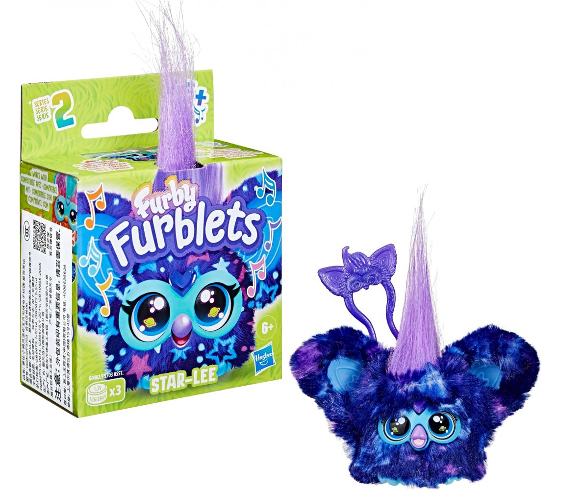 FURBY FURBLETS Peluche 5cm STAR-LEE Interattivo 45 Suoni Hasbro G0402