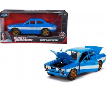 FAST FURIOUS BOX ROTTO Modello Auto FORD ESCORT 1974 BRIAN 20cm 1:24 JADA