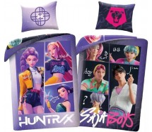 K-POP Demon Hunters Copripiumino REVERSIBILE SET LETTO 140x200cm Poliestere 6335