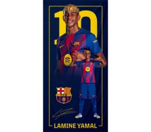 FC BARCELONA LAMINE YAMAL  Asciugamano Grande TELO MARE Spiaggia 70x140cm