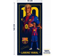 FC BARCELONA LAMINE YAMAL  Asciugamano Grande TELO MARE Spiaggia 70x140cm