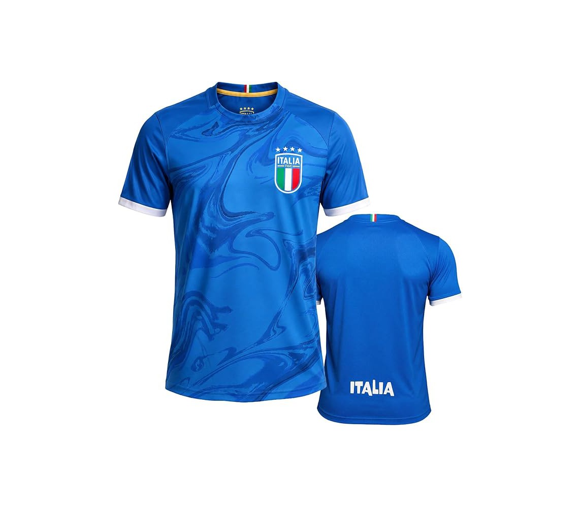 ITALIA FIGC 2026/2027 Maglia Calcio Nazionale UFFICIALE NEUTRA Senza Nome/Numero