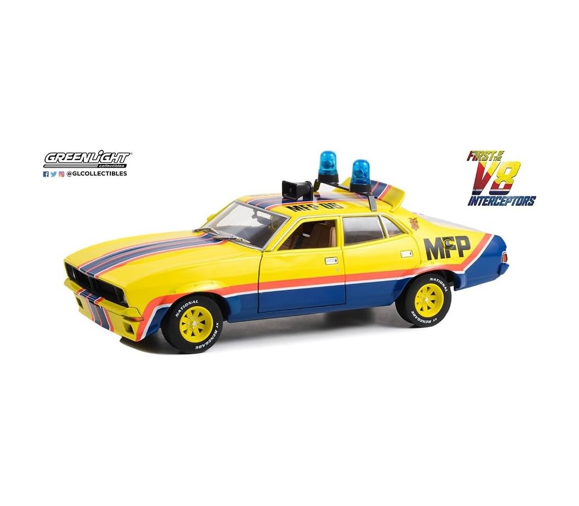 MAD MAX Auto 1974 FORD FALCON XB First V8 Interceptor Big Bopper 1/18 Limited