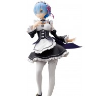 RE:ZERO REM versione Maid Statuetta Figura 24cm Serie GLITTER GLAMOURS Banpresto