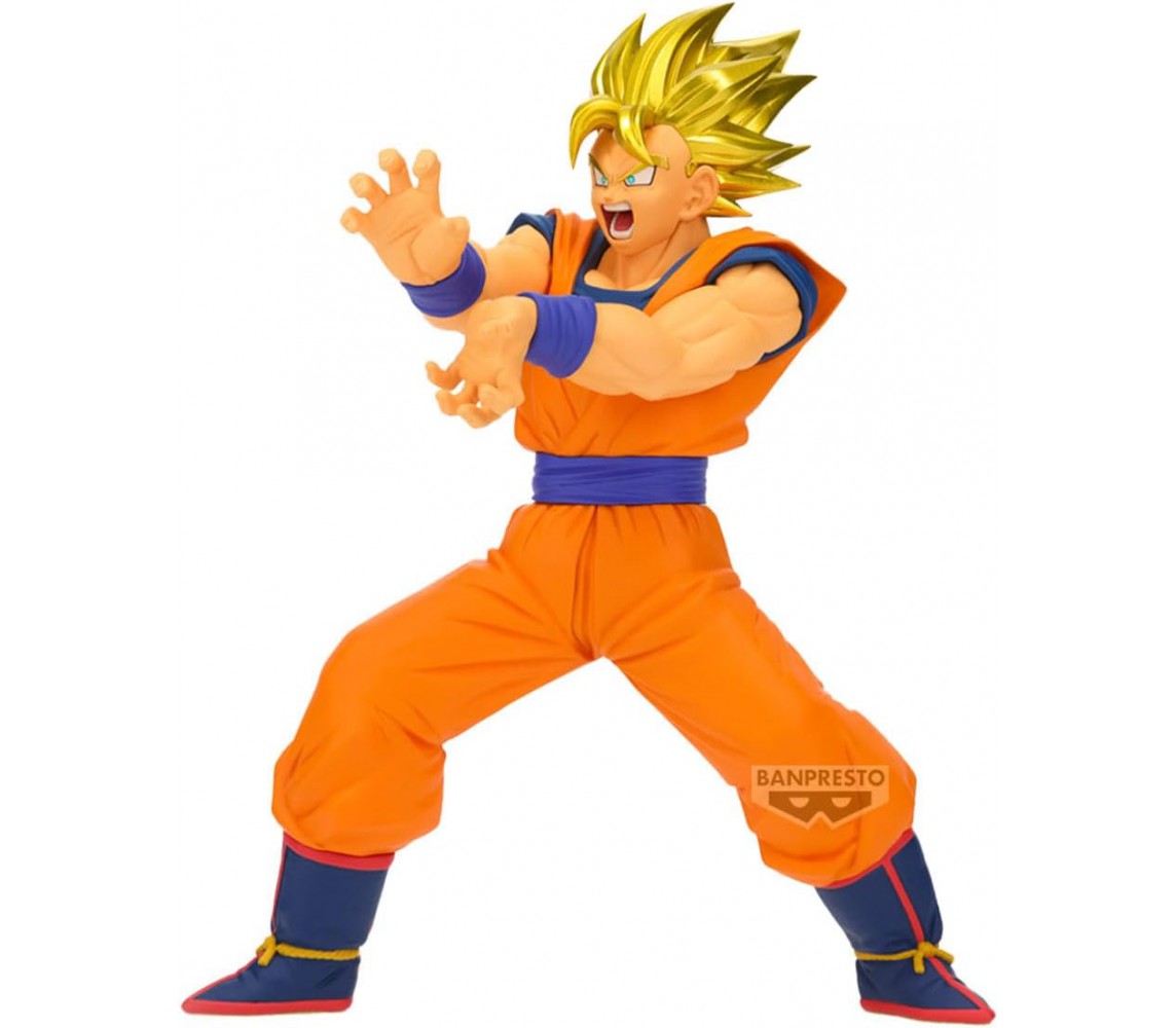 DRAGON BALL Banpresto SON GOKU SS Figura 20cm Serie Blood Of Saiyans Originale