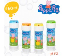 BOLLE SAPONE PEPPA PIG Party Box Display 36 Flaconi 60ml Originali Dulcop