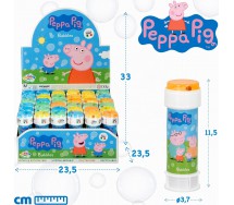 BOLLE SAPONE PEPPA PIG Party Box Display 36 Flaconi 60ml Originali Dulcop
