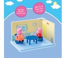 PEPPA PIG CUCINA Playset con 2 FIGURE Peppa e Mamma Pig e accessori HASBRO D4095