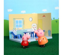 PEPPA PIG CUCINA Playset con 2 FIGURE Peppa e Mamma Pig e accessori HASBRO D4095
