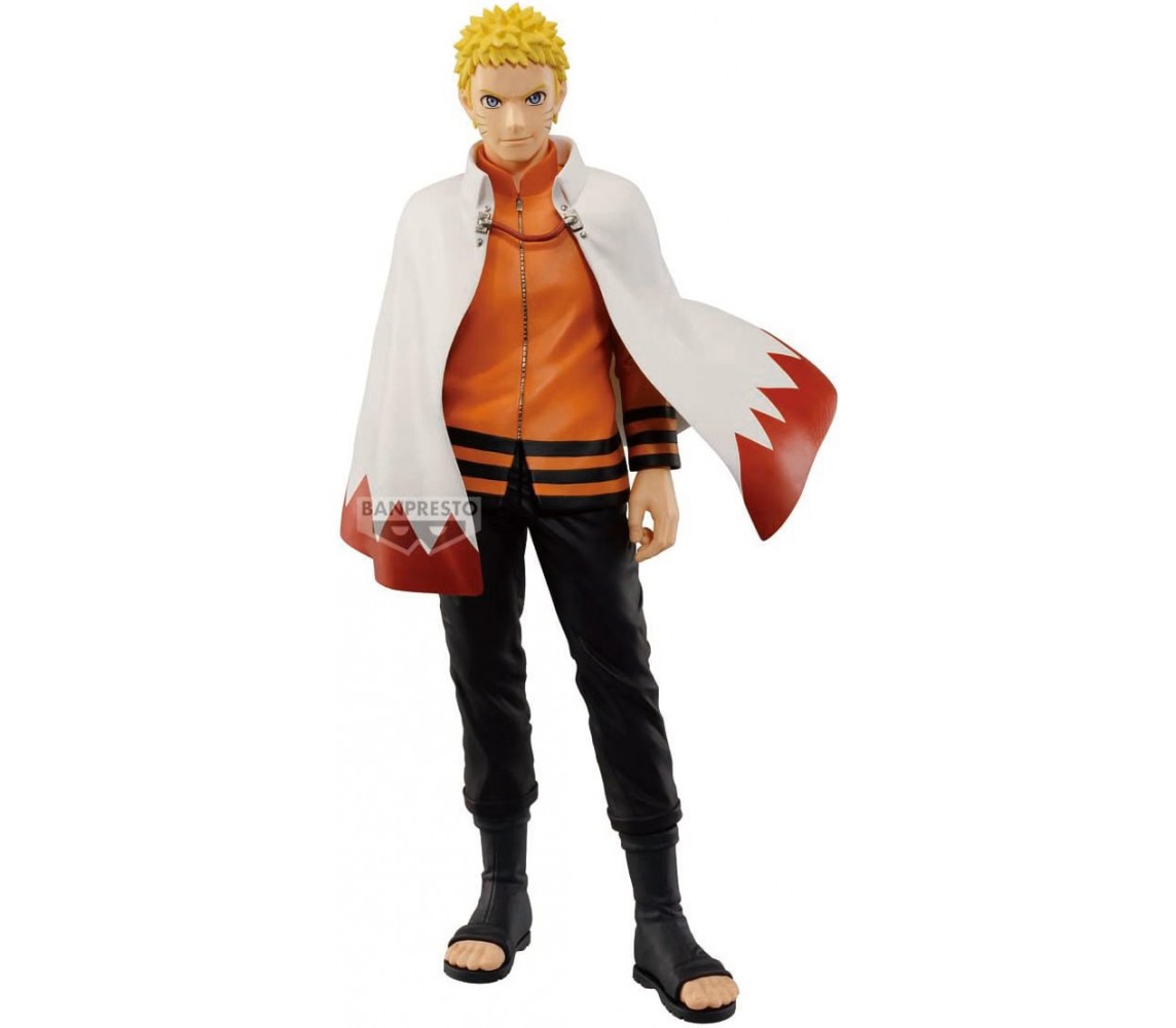 NARUTO Figura  UZUMAKI NARUTO HOKAGE Statua 24cm HIROKI AKIMOTO Bandai BANPRESTO
