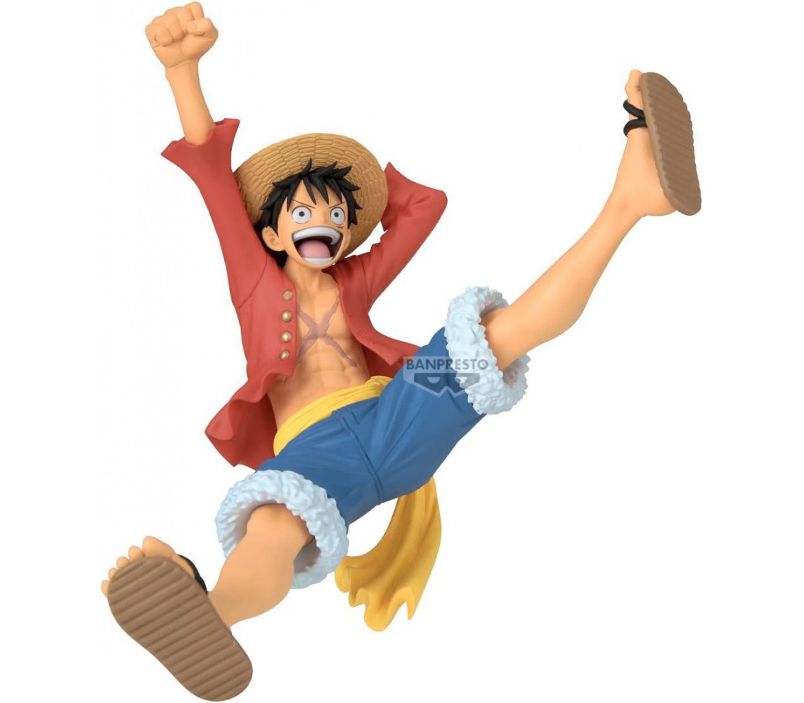 ONE PIECE Monkey D. Luffy Statua serie ROMANCE DOWN Vol. 2 Figura 13cm BANPRESTO