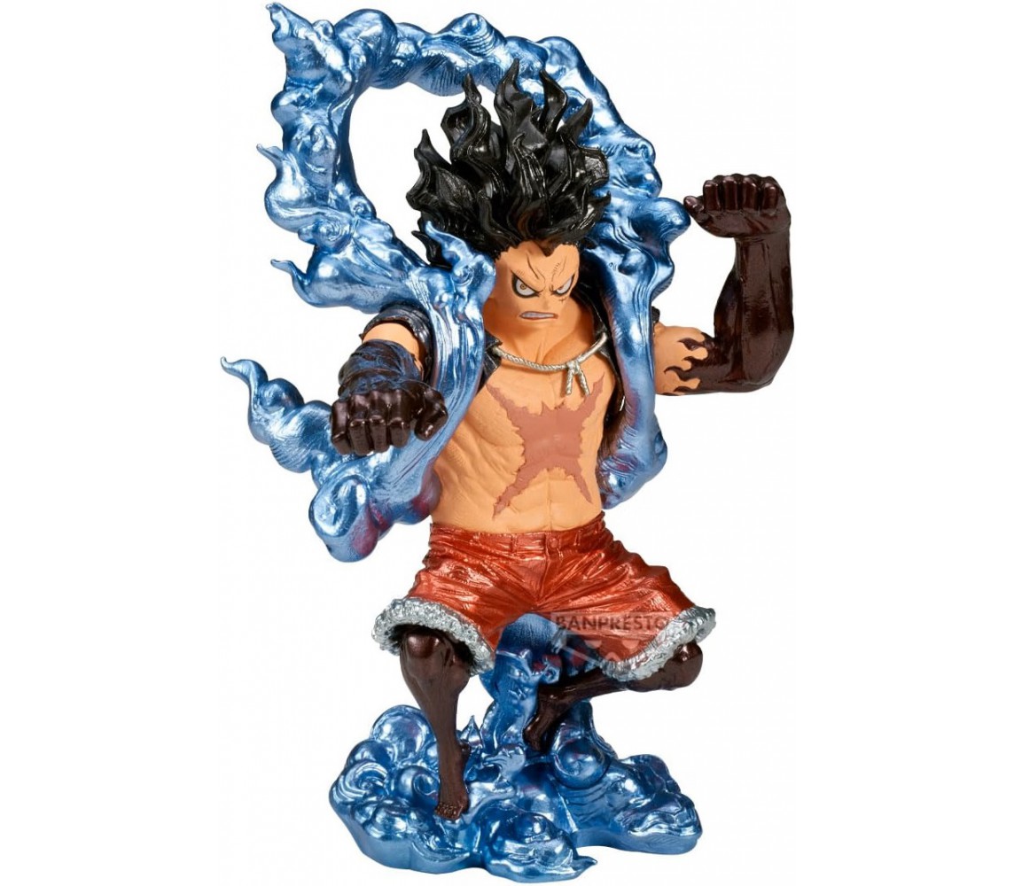 ONE PIECE Banpresto Figura Statua 19cm LUFFY GEAR 4 KING OF ARTIST Snakeman (B)
