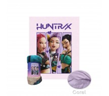 K-POP Demon Hunters Huntrix COPERTA Morbida Calda PLAID 160x130cm ORIGINALE 6007