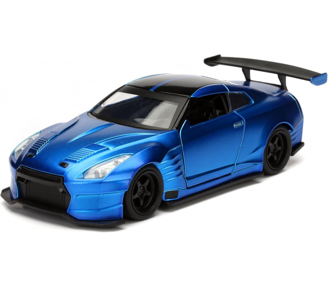 FAST FURIOUS BOX ROTTO Modellino NISSAN GT-R R35 BEN SOPRA di BRIAN 1/32 JADA