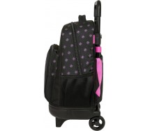 K-POP Demon Hunters Trolley Zaino Nero con rotelle 45x33x225cm HUNTRIX SAFTA