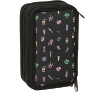 K-POP ASTUCCIO Triplo 3 TASCHE NERO Contiene 37 Pezzi ORIGINALE Demon Hunters