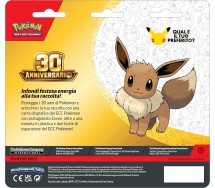 30. ANNIVERSARIO POKEMON gioco carte ITALIANO 2 Buste espansione EEVEE 1 moneta