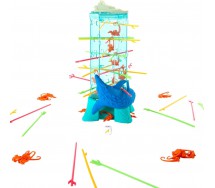 Tumblin Spinos BOX ROTTO SALVA DINOSAURI CHE CADONE Gioco Abilita MATTEL Monkey Scimmie