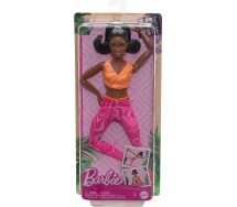 BARBIE MADE MOVE BOX ROTTO Bambola Ultra Snodata Ginnastica Afro Mattel HRH28