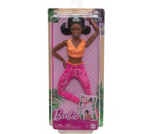BARBIE MADE MOVE BOX ROTTO Bambola Ultra Snodata Ginnastica Afro Mattel HRH28