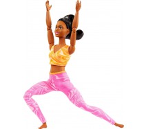 BARBIE MADE MOVE BOX ROTTO Bambola Ultra Snodata Ginnastica Afro Mattel HRH28