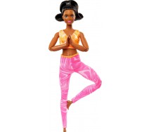 BARBIE MADE MOVE BOX ROTTO Bambola Ultra Snodata Ginnastica Afro Mattel HRH28