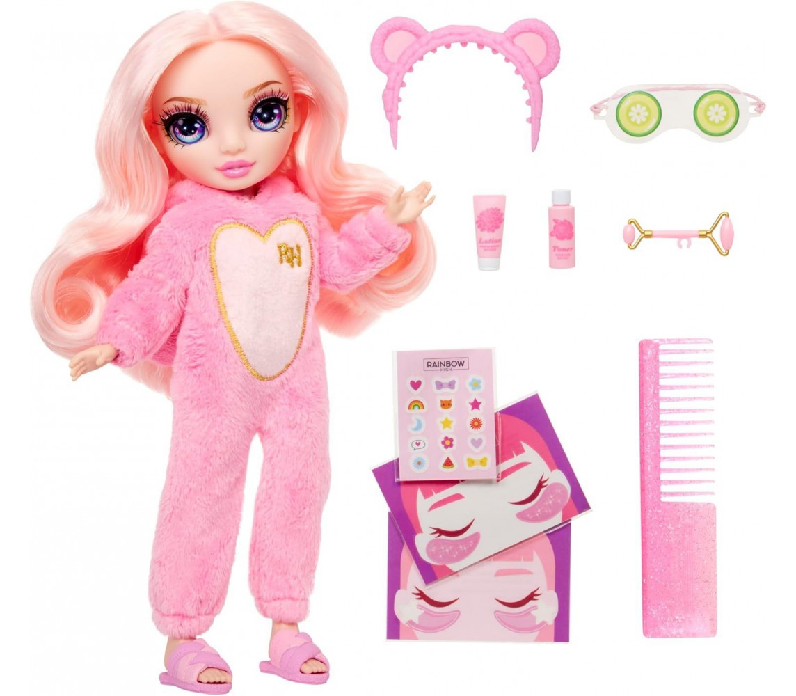 Rainbow High BOX ROTTO BELLA PARKER Pigiama Party Bambola Fashion 23cm MGA