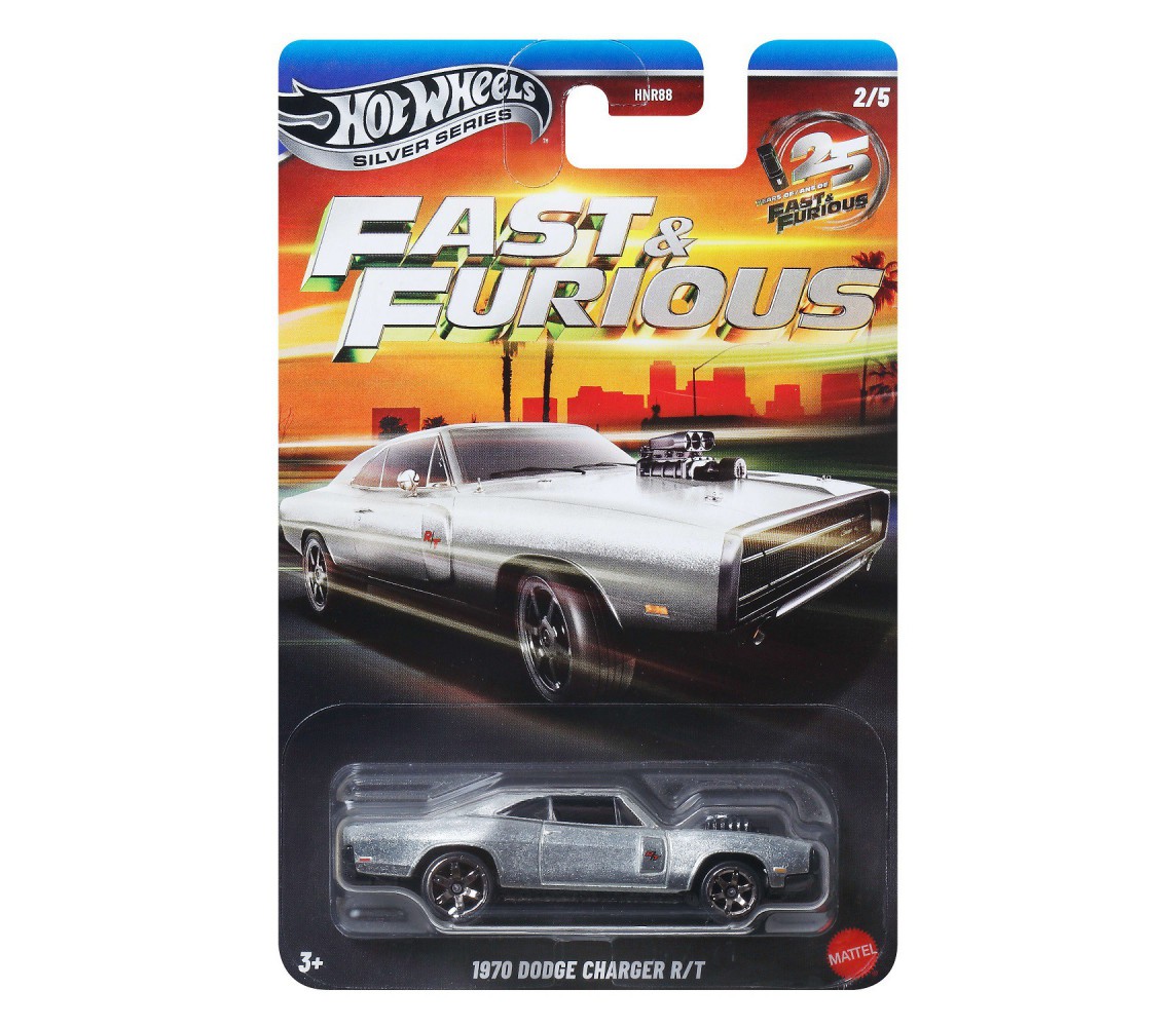 FAST FURIOUS Modello Auto Diecast 1970 DODGE CHARGER Hot Wheels JKX21 1:64 8cm