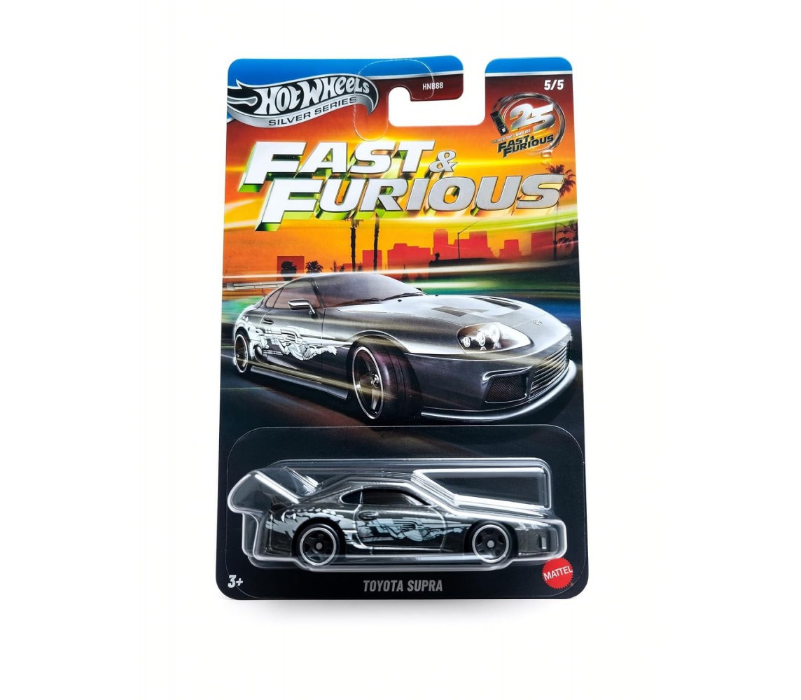 FAST FURIOUS Modello Auto Diecast TOYOTA SUPRA Hot Wheels JKX24 1:64 8cm