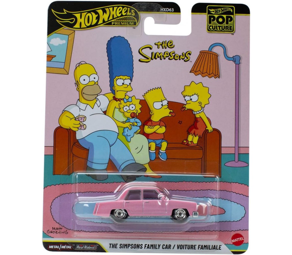 The SIMPSON FAMILY CAR Modello DieCast 1/64 7cm Hot Wheels JHX09