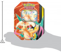 CARTE POKEMON gioco MEGA DRAGONITE TIN METAL ITALIANO 4 Buste +1 olografica