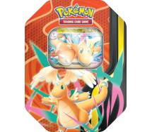 CARTE POKEMON gioco MEGA DRAGONITE TIN METAL ITALIANO 4 Buste +1 olografica