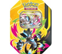 CARTE POKEMON gioco MEGA ZERAORA TIN METAL BOX ITALIANO 4 Buste +1 olografica