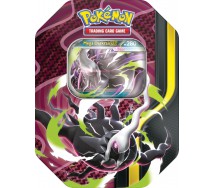 CARTE POKEMON gioco MEGA DARKRAI TIN METAL BOX ITALIANO 4 Buste +1 olografica