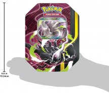 CARTE POKEMON gioco MEGA DARKRAI TIN METAL BOX ITALIANO 4 Buste +1 olografica