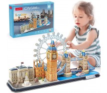 CITY LINE Puzzle 3D LONDRA LONDON 107 Pezzi in cartoncino originale CubicFun