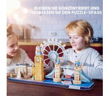 CITY LINE Puzzle 3D LONDRA LONDON 107 Pezzi in cartoncino originale CubicFun